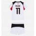 AC Milan Christian Pulisic #11 Barnkläder Borta matchtröja till baby 2025-26 Kortärmad (+ Korta byxor) Billigt